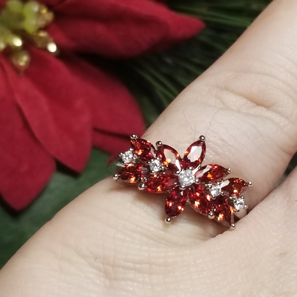 Gorgeous Garnet 925 Ring - Picture 2 of 7